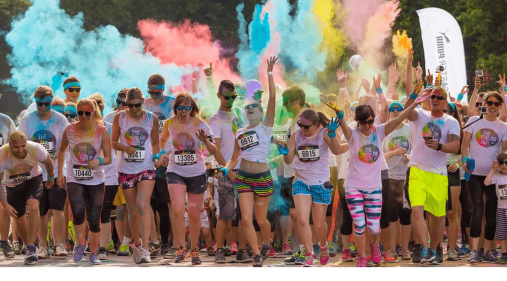 The colour charity run